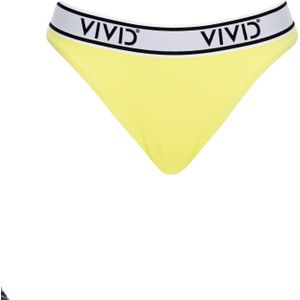 VIVID Bikinibroek 'Mix&Match'  citroen / zwart / wit