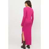 Gebreide Trui - Effen - Knitwear - Lange Mouw - Slanke Pasvorm