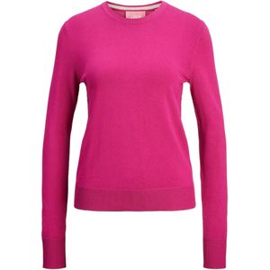 Gebreide Trui - Effen - Knitwear - Lange Mouw - Slanke Pasvorm