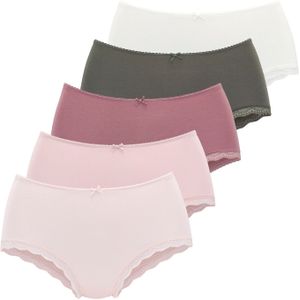 LASCANA Slip  olijfgroen / rosé / eosine / pastelroze / wit