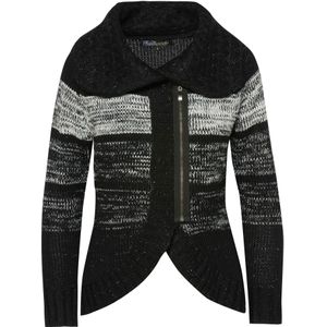 KOROSHI Gebreid vest  grijs gemêleerd / zwart / zwart gemêleerd