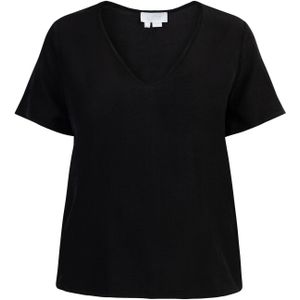 usha - Blusenshirt - Semitransparant - V-Ausschnitt