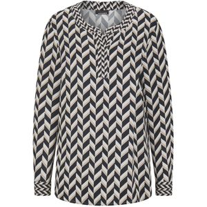 Goldner Blouse  beige / zwart / wit