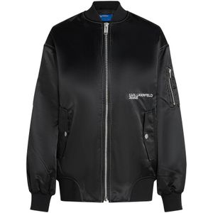 KARL LAGERFELD JEANS Tussenjas  zwart / wit