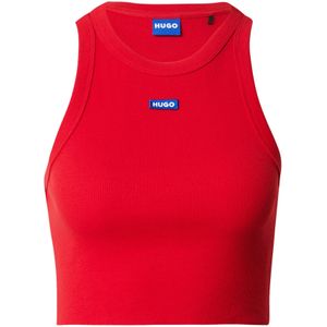 HUGO - 10257055 01 - Mouwloze Top - Zwart - Katoenmix