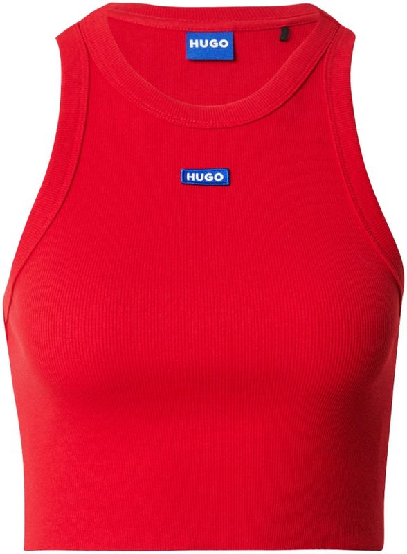 HUGO - 10257055 01 - Mouwloze Top - Zwart - Katoenmix