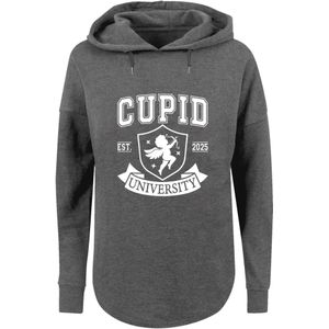 F4NT4STIC Sweatshirt 'Cupid University Valentinstag'  chamois / donkergrijs / wolwit