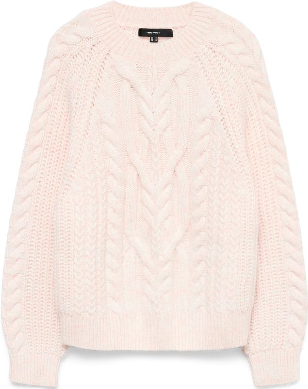 Vmjada - Gebreide Pullover - Regular Fit - O-hals - Lange Mouwen - Kabelgebreid Detail