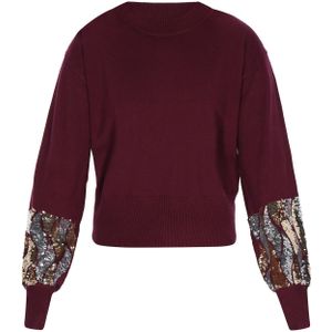 faina Trui  goud / bourgogne / zilver