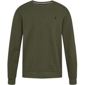 U.S. POLO ASSN. Sweatshirt 'Adler'  navy / donkergroen