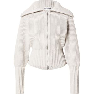 WEEKDAY Gebreid vest 'Jana'  lichtgrijs