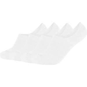 Enkelsokken - Wit - Ribband - 4 Paar