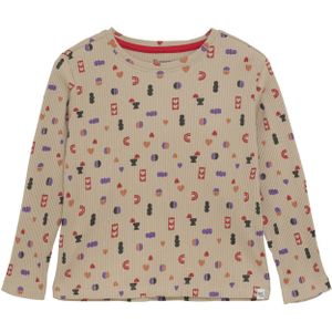 Noppies - Paullina - Longsleeve - Beige - Lila - Rood