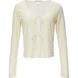 Gebreid Vest - Effen - Lange Mouw - Slanke Pasvorm