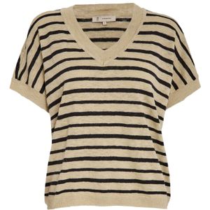 Peppercorn Shirt 'Alayan'  beige / zwart