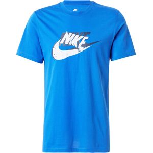 Nike Sportswear Shirt 'FUTURA'  navy / royal blue/koningsblauw / wit