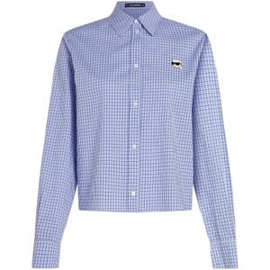 Karl Lagerfeld Blouse 'Ikon'  navy / lichtblauw / wit