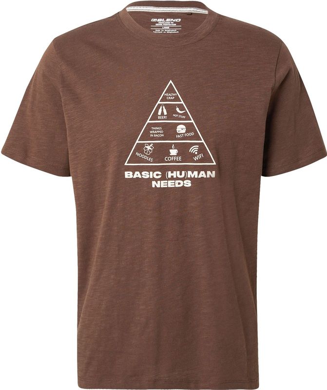 Blend - Iko - T-shirt - Met Bedrukte Voorkant