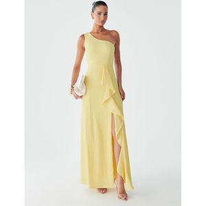 BWLDR Avondjurk 'CATIA'  pasteelgeel