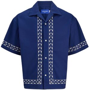 JACK & JONES - JORDIA - Overhemd - Enziaan / Wit