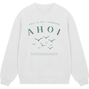 F4NT4STIC Sweatshirt 'Ahoi M�öwe Knut und Jan'  groen / offwhite