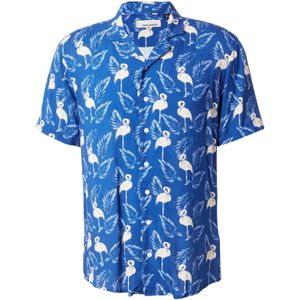 BLEND Overhemd  beige / blauw / wit