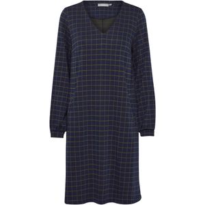 Fransa Jurk 'Blenda Dr 2'  crème / donkerblauw