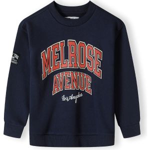 MINOTI Sweatshirt  donkerblauw / donkeroranje / wit