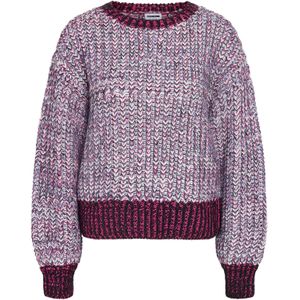 Noisy may Trui 'NMFATIMA'  opaal / donkerroze / zwart / wit