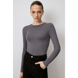 Touche Prive Shirt body  basaltgrijs