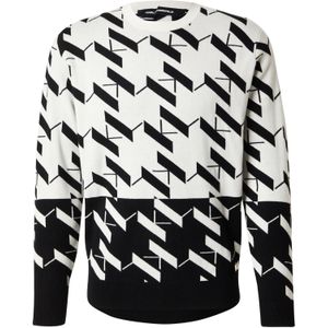 Karl Lagerfeld Trui  zwart / wit