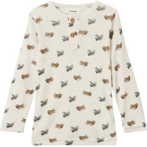 Top - Wol - Slim Fit - Lange Mouwen - All-over Print