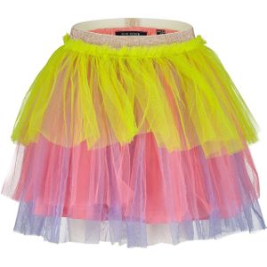BLUE SEVEN Rok  neongeel / lichtlila / lichtroze
