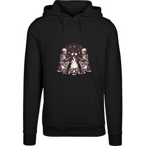 F4NT4STIC Trui 'Skelette Lagerfeuer Marshmallow'  bruin / zwart