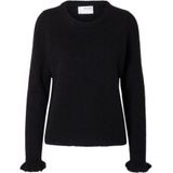 Wolmix - Ruches Mouwen - Trui - Zacht - Luxe Mix van Wol en Alpacawol