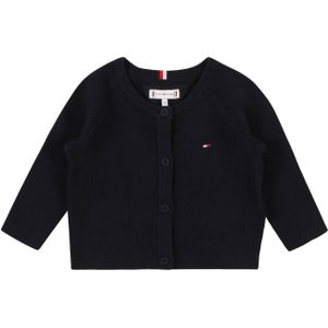 TOMMY HILFIGER Gebreid vest 'ESSENTIAL'  donkerblauw