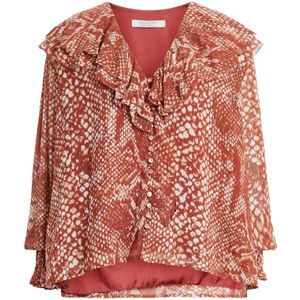 AllSaints Blouse 'PHOEBE WAIMEA'  rood / wit