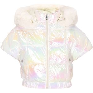 MYMO Bodywarmer  geel / groen / pink / offwhite