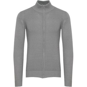 INDICODE JEANS Gebreid vest 'Rickert'  grijs