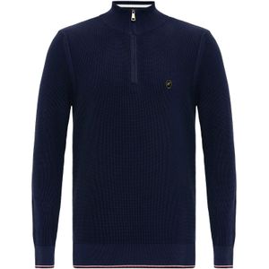 Williot Trui  blauw / rood / zwart / wit