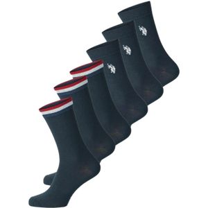 U.S. POLO ASSN. Sokken 'Malte'  navy / rood / offwhite