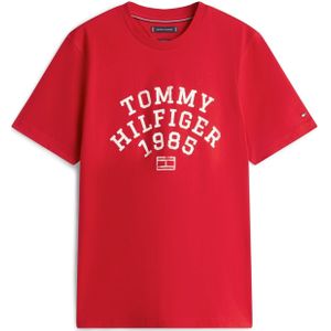 TOMMY HILFIGER Shirt 'ARCH'  rood / wit