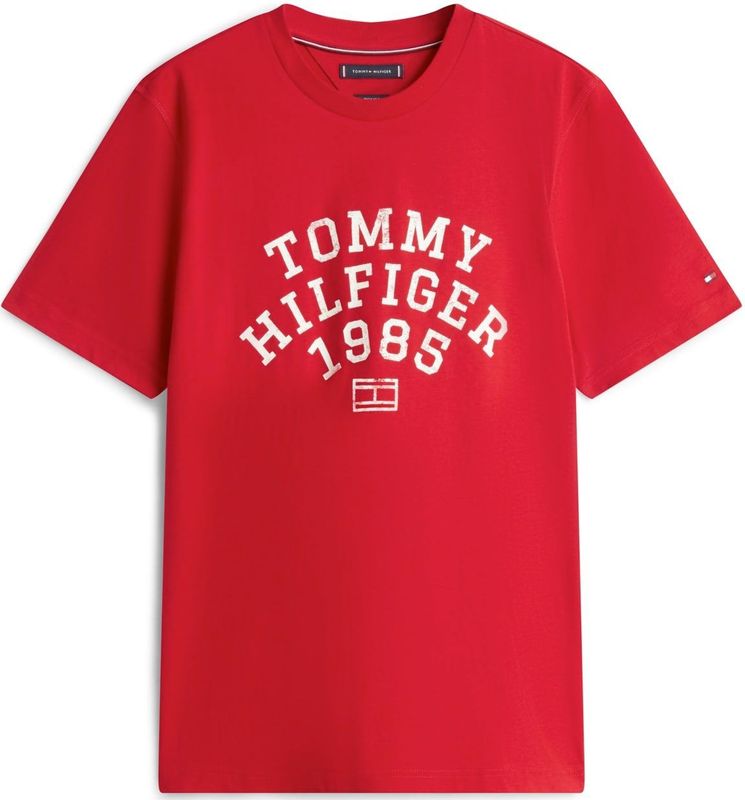 TOMMY HILFIGER Shirt 'ARCH'  rood / wit