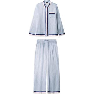 Gisela Pyjama  nachtblauw / lichtblauw / rosa