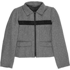 Karl Lagerfeld Tussenjas  lichtgrijs / zwart