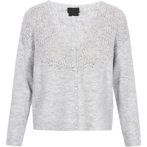 DreiMaster Klassik Gebreid vest  grijs