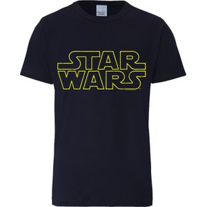 Logoshirt - T-Shirt - Zwart - Star Wars Logo