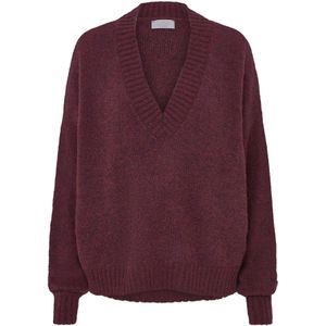 LeGer - Tilda - Trui - Aubergine - Gebreide truien