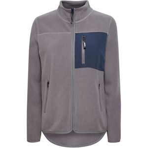 Oxmo Fleece jas 'Nymfe'  grijs / antraciet