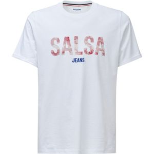 Salsa Jeans - 21009952 - T-shirt - Wit - Slim Fit - Korte Mouwen